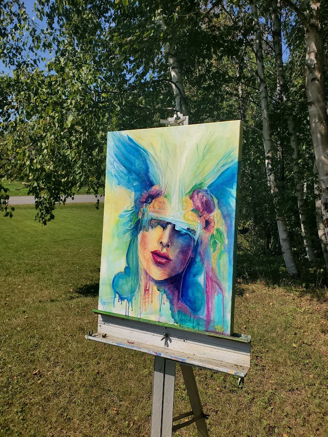 I Prob Should Be Cleaning - Original Oil Painting