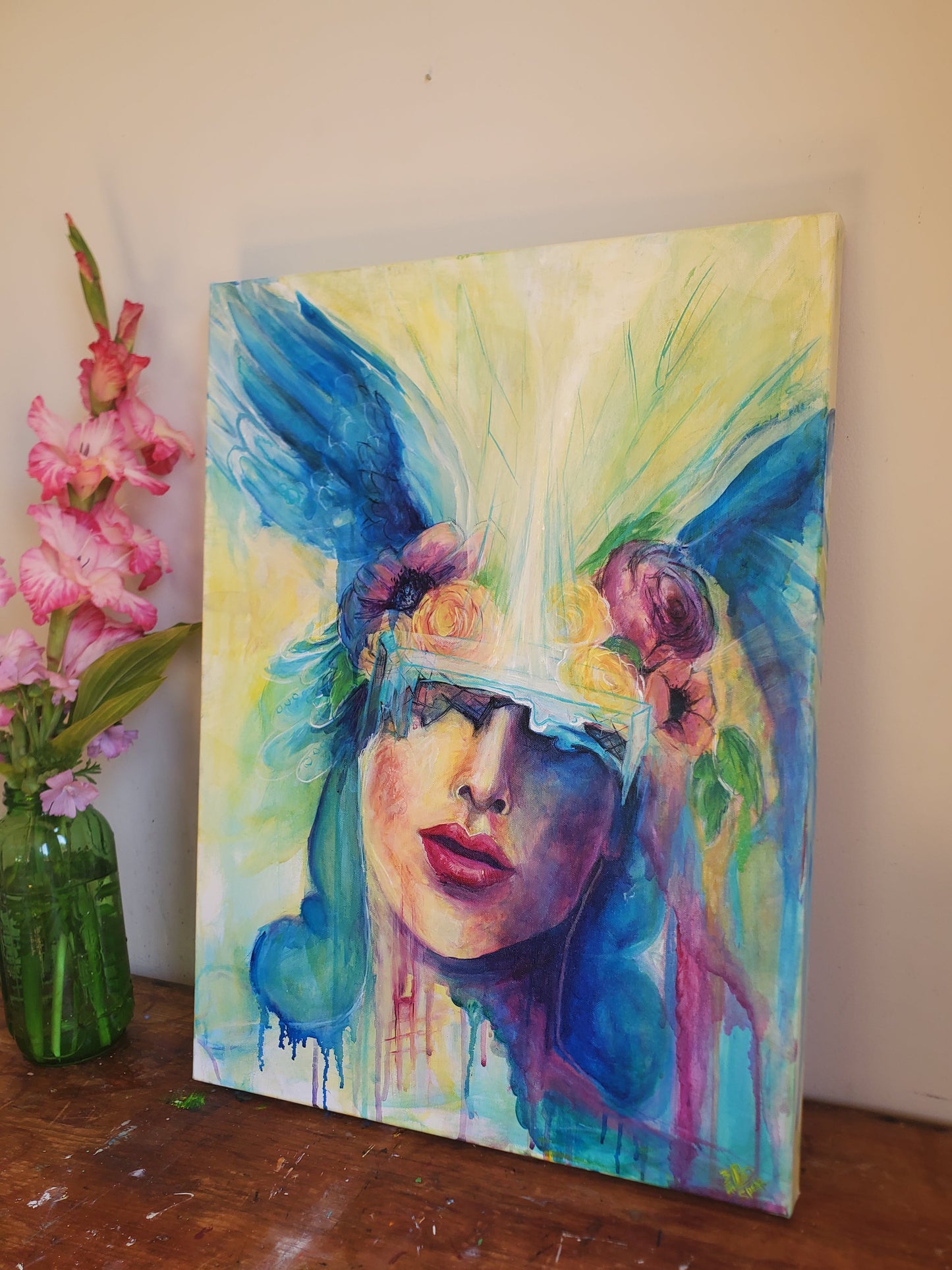 Oil Painting Fae Fairy Earth Angel Lightworker 