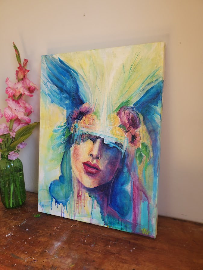 I Prob Should Be Cleaning - Original Oil Painting