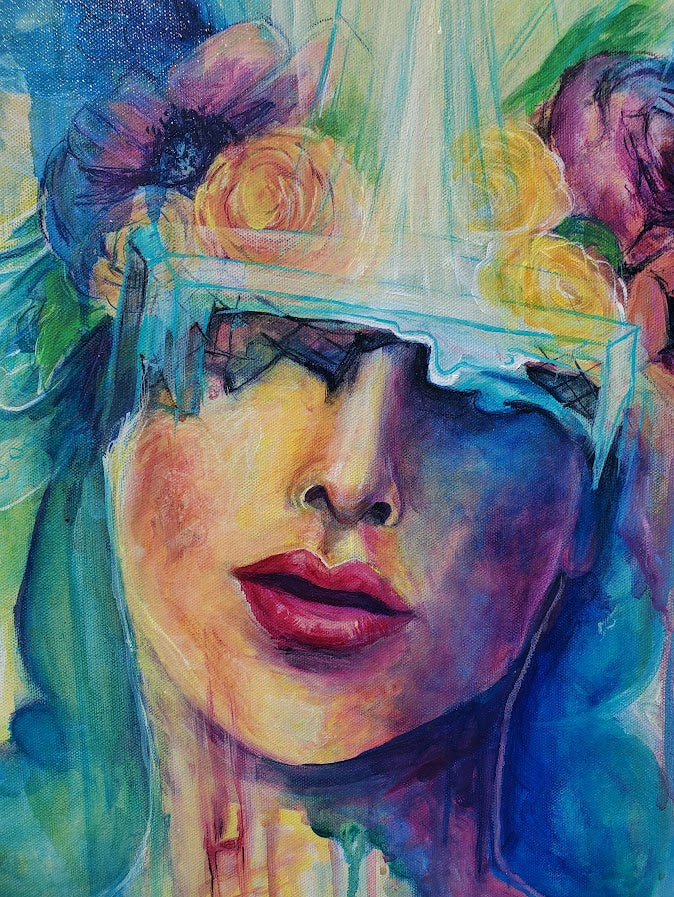 I Prob Should Be Cleaning - Original Oil Painting