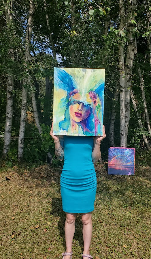 I Prob Should Be Cleaning - Original Oil Painting